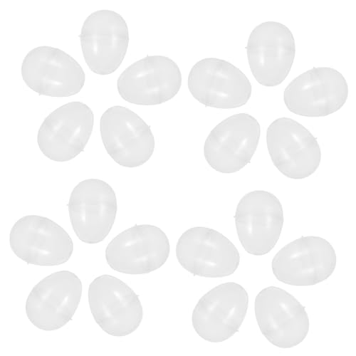 BESTonZON 20 Stücke Fillable Ostern Eier Kunststoff Ostern Schalen Leere Ostern Kinder Ostern Produkt von BESTonZON