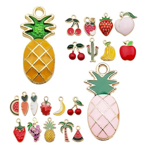 BESTonZON 21St Fruchtanhänger DIY Schmuckzubehör Mini-Charms Schmuckdesign Zubehör Anhänger für Autospiegel Wassermelonenperlenschmuck Fruchtscheiben-Charme lustiger Charme Legierung BESTonZON 21St Fruchtanhänger DIY Schmuckzubehör Mini-Charms Schmuckdesign Zubehör Anhänger für Autospiegel Wassermelonenperlenschmuck Fruchtscheiben-Charme lustiger Charme Legierung von BESTonZON