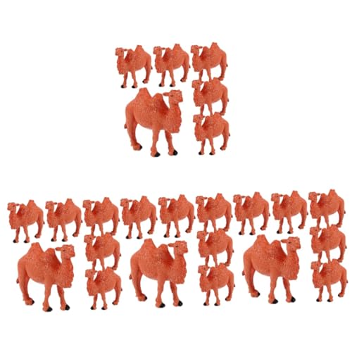 BESTonZON 24 STK Mini-Simulation Kamel Kamelfiguren Tierfiguren Spielzeug Zootier Kamelfigur Spielzeug Tischdekoration Tischminiaturen Waldtiere Tiere Statuen Abs Schreibtisch PVC Ornamente von BESTonZON
