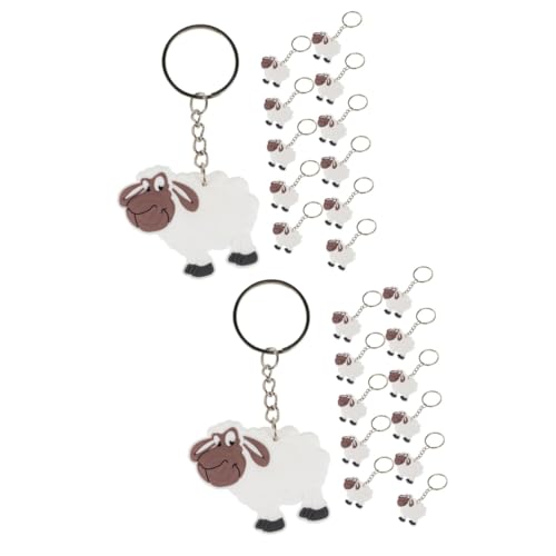 BESTonZON 24 Stck Teiliges Schaf Schlüsselanhänger Niedliche Cartoon Anhänger Vielseitig als Taschen und Rucksackdeko Langlebiges Material Lebensechte Schafform als Mitgebsel für BESTonZON 24 Stck Teiliges Schaf Schlüsselanhänger Niedliche Cartoon Anhänger Vielseitig als Taschen und Rucksackdeko Langlebiges Material Lebensechte Schafform als Mitgebsel für von BESTonZON