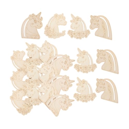 BESTonZON 24 Stück Diy Unfertige Holz Einhorn Zuschnitte Malen Basteln und Dekorieren aus Naturholz für Kreative Projekte für und Gestaltung BESTonZON 24 Stück Diy Unfertige Holz Einhorn Zuschnitte Malen Basteln und Dekorieren aus Naturholz für Kreative Projekte für und Gestaltung von BESTonZON