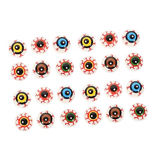 BESTonZON 24 Stück Halloween Gruselige Augäpfel Bunte Hohe Sprungbälle für Halloween Deko und Partyaccessoires für Gespenster Skelette und Unheimliche Dekorationen BESTonZON 24 Stück Halloween Gruselige Augäpfel Bunte Hohe Sprungbälle für Halloween Deko und Partyaccessoires für Gespenster Skelette und Unheimliche Dekorationen von BESTonZON