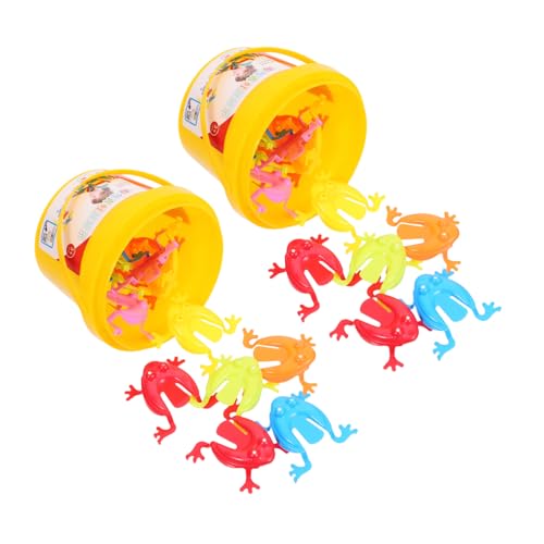 BESTonZON 24 Stück Teiliges Bunter Springender Froschspielzeuge aus Robustem Kunststoff Leicht Tragbar als Geburtstagsgeschenk und Party Mitgebsel für Kindergarten BESTonZON 24 Stück Teiliges Bunter Springender Froschspielzeuge aus Robustem Kunststoff Leicht Tragbar als Geburtstagsgeschenk und Party Mitgebsel für Kindergarten von BESTonZON