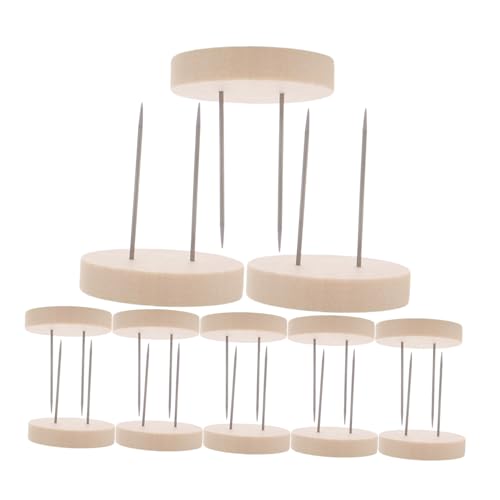 BESTonZON 24 Stück Teiliges Holz puppenständer mit Stabilem Sockel Handgefertigter Puppenhalter für Kleine Figuren und Sammelobjekte Vielseitiger Displayständer für Zuhause und BESTonZON 24 Stück Teiliges Holz puppenständer mit Stabilem Sockel Handgefertigter Puppenhalter für Kleine Figuren und Sammelobjekte Vielseitiger Displayständer für Zuhause und von BESTonZON