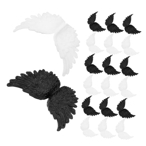 BESTonZON 24 Stück Teiliges Kunststoff Engelsflügel Bicolor Wiederverwendbare Mini-deko für Kuchen DIY Bastelornamente für Shower Geburtstag Partydekoration BESTonZON 24 Stück Teiliges Kunststoff Engelsflügel Bicolor Wiederverwendbare Mini-deko für Kuchen DIY Bastelornamente für Shower Geburtstag Partydekoration von BESTonZON