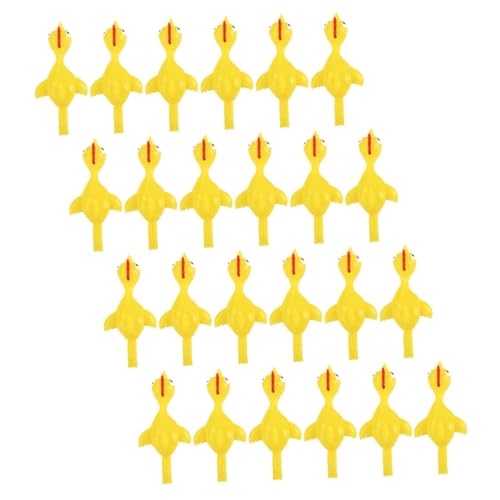 BESTonZON 24 Stück Teiliges Stretchy Finger aus Hochwertigem TPR Lustige Chicken Toys zum Stressabbau als Party Mitgebsel für Kindergeburtstage Ostern Halloween und Familienzeit von BESTonZON