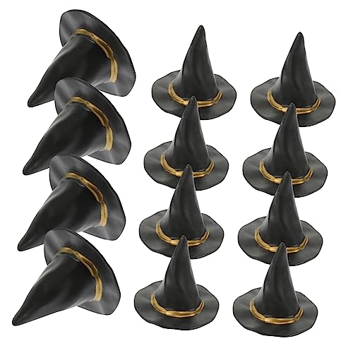 BESTonZON 24St Halloween-Mikrolandschaft Hexenpuppen-Ornamentmaterial klein Hexenhaus- Mini-Gläser Halloween Costume Halloween Kleidung Hexenhut Miniatur Mini-Puppen-Hut Plastik Black BESTonZON 24St Halloween-Mikrolandschaft Hexenpuppen-Ornamentmaterial klein Hexenhaus- Mini-Gläser Halloween Costume Halloween Kleidung Hexenhut Miniatur Mini-Puppen-Hut Plastik Black von BESTonZON