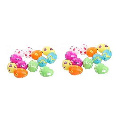 BESTonZON 24st Ostereier Osterei- Lotto- -ei Hause Eier Prop Eierspielzeug Für Buntes Osterei Überraschungsgeschenk Osterzubehör Cartoon-osterei- Plastik BESTonZON 24st Ostereier Osterei- Lotto- -ei Hause Eier Prop Eierspielzeug Für Buntes Osterei Überraschungsgeschenk Osterzubehör Cartoon-osterei- Plastik von BESTonZON