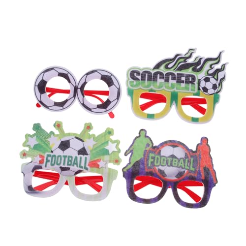 BESTonZON 28 Stück Fußball-Brillen Dekorative Fußball-Party-Brillen Perfekt Für Partys Und Sportveranstaltungen Zufälliger Stil von BESTonZON