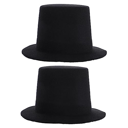 BESTonZON 2St Hut Minihüte für Kleinkindspielzeug Mützen thermische Mütze Mini-Zylinder Accessoires accesories Teddybärhüte Stoffhüte Puppenhüte DIY-Tops-Hüte Miniatur-Tops-Hüte Eva Black BESTonZON 2St Hut Minihüte für Kleinkindspielzeug Mützen thermische Mütze Mini-Zylinder Accessoires accesories Teddybärhüte Stoffhüte Puppenhüte DIY-Tops-Hüte Miniatur-Tops-Hüte Eva Black von BESTonZON