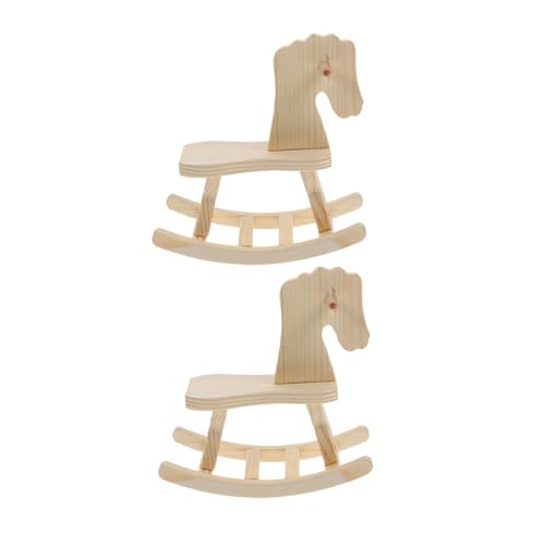 BESTonZON 2St Kinderspielzeug aus Holz für Holzpuzzle zum Selbermachen Schaukelpferd Figur Holzbausätze für Mini- hölzern Khaki BESTonZON 2St Kinderspielzeug aus Holz für Holzpuzzle zum Selbermachen Schaukelpferd Figur Holzbausätze für Mini- hölzern Khaki von BESTonZON