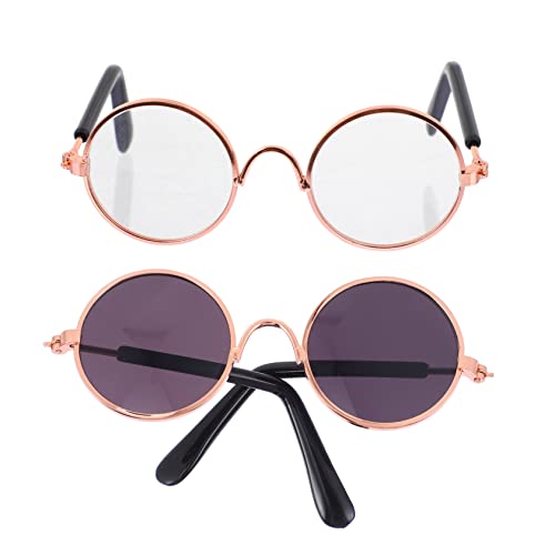 BESTonZON 2St Mini-Brille kindersonnenbrille Sonnenbrille Puppen-Accessoires-Set kindergläser Requisiten zum Ankleiden von Puppen winzige Sonnenbrille Eisenlegierung BESTonZON 2St Mini-Brille kindersonnenbrille Sonnenbrille Puppen-Accessoires-Set kindergläser Requisiten zum Ankleiden von Puppen winzige Sonnenbrille Eisenlegierung von BESTonZON