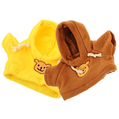 BESTonZON 2St Plüschpuppenkleidung Hoodie-Kleidung Bären ausgestopft tragen Zubehör für Babypuppen Puppen Kleidung für puppenkleidung Puppenzubehör für Mädchen Puppenkostüm für Stoff BESTonZON 2St Plüschpuppenkleidung Hoodie-Kleidung Bären ausgestopft tragen Zubehör für Babypuppen Puppen Kleidung für puppenkleidung Puppenzubehör für Mädchen Puppenkostüm für Stoff von BESTonZON