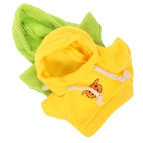 BESTonZON 2st Bärenpuppen-Sweatshirt Haustier Pyjama Puppenkleidung Kostüm Mini-bär-puppenkleidung Plüsch-Pullover-Hoodie Kuscheltiere Kleidung Puppenkleidungsstück Puppen-Hoodie Stoff BESTonZON 2st Bärenpuppen-Sweatshirt Haustier Pyjama Puppenkleidung Kostüm Mini-bär-puppenkleidung Plüsch-Pullover-Hoodie Kuscheltiere Kleidung Puppenkleidungsstück Puppen-Hoodie Stoff von BESTonZON