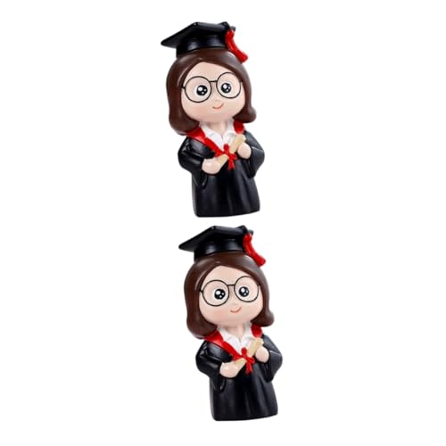 BESTonZON 2st Kuchendekoration Backen Geschlecht Niedlich Dekoration Für Den Desserttisch Lustig Arzt Plüschtiere Glückwunsch Finissant Stickig Hochzeit Meerjungfrau Essbar Braut- Grad Harz von BESTonZON