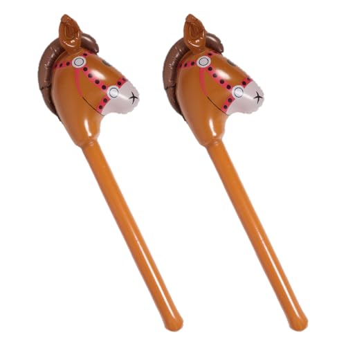 BESTonZON Aufblasbarer Pferdestock Sensorisches Training Für Kinder Im Vorschulalter Kleinkind Tierstock Party-requisite Kreatives Spielzeug von BESTonZON