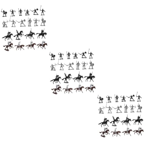 BESTonZON 3 Sätze Kavallerie-Pferd-Modell inneneinrichtung miniaturfiguren Sandtisch für Kinder Tischdekorationen aus Sand Modelle scheibengardinen Minifiguren Personenfigur Sandkasten von BESTonZON