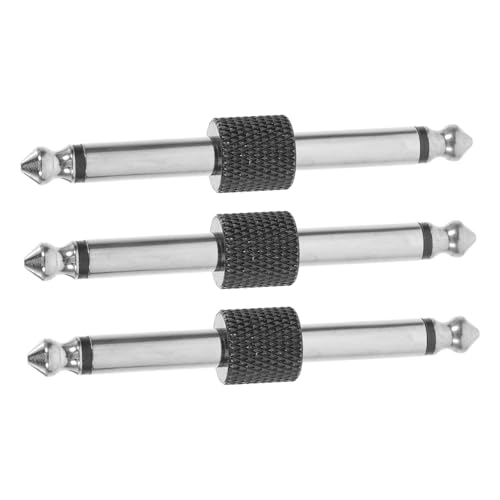 BESTonZON 3 Stück Gitarrenpedal Verbindungskabel Robuste Audioadapter für Stabile Verbindungen von Gitarren und Anderen Musikinstrumenten von BESTonZON