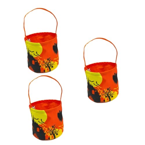 BESTonZON 3 Stück LED Halloween Süßigkeiten Eimer mit Griff Wiederverwendbarer Kürbis Candy Bucket für Praktische Party Bonbontüte mit Halloween Waschbar und Vielseitig Einsetzbar BESTonZON 3 Stück LED Halloween Süßigkeiten Eimer mit Griff Wiederverwendbarer Kürbis Candy Bucket für Praktische Party Bonbontüte mit Halloween Waschbar und Vielseitig Einsetzbar von BESTonZON
