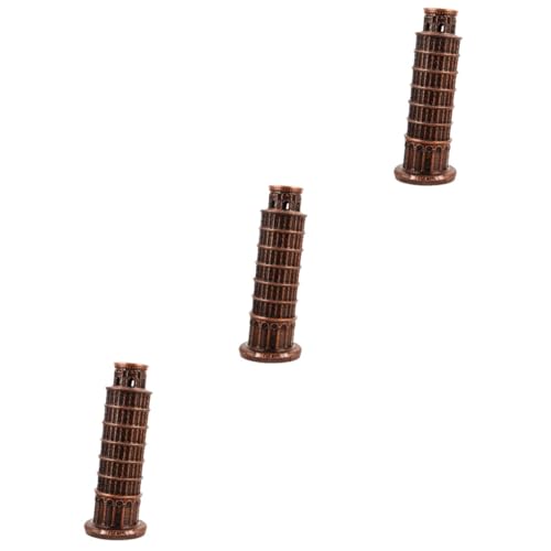 BESTonZON 3 Stück Leaning Tower of Pisa Modell Metallische Skulptur aus Tischdekoration für Zuhause und Büro Hochwertiges Architektur Langlebig und BESTonZON 3 Stück Leaning Tower of Pisa Modell Metallische Skulptur aus Tischdekoration für Zuhause und Büro Hochwertiges Architektur Langlebig und von BESTonZON