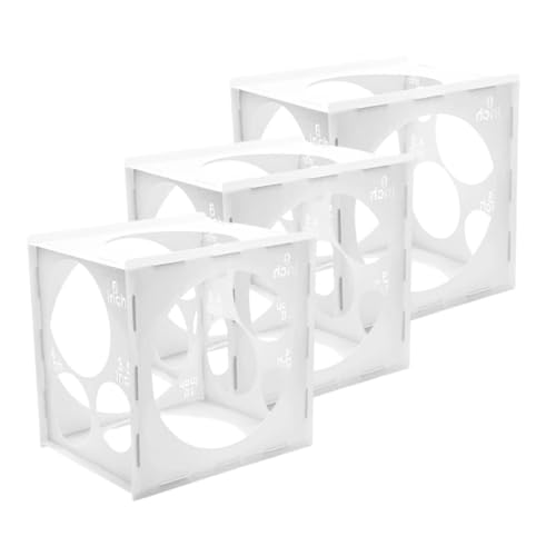 BESTonZON 3 Stück Plastik Ballon Messbox Teiliges mit Löchern Leichtes Tragbares Ballongrößen Messgerät für Party Hochzeit Festival und Heimdeko BESTonZON 3 Stück Plastik Ballon Messbox Teiliges mit Löchern Leichtes Tragbares Ballongrößen Messgerät für Party Hochzeit Festival und Heimdeko von BESTonZON