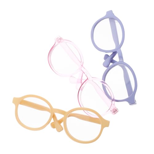 BESTonZON 3 Stück Puppenbrille Gläser Requisiten Neuheit Brille Miniaturbrille Puppe Verkleiden Sich Brillen Tun So, Als Ob Sie Eine Brille Hätten Plastik BESTonZON 3 Stück Puppenbrille Gläser Requisiten Neuheit Brille Miniaturbrille Puppe Verkleiden Sich Brillen Tun So, Als Ob Sie Eine Brille Hätten Plastik von BESTonZON