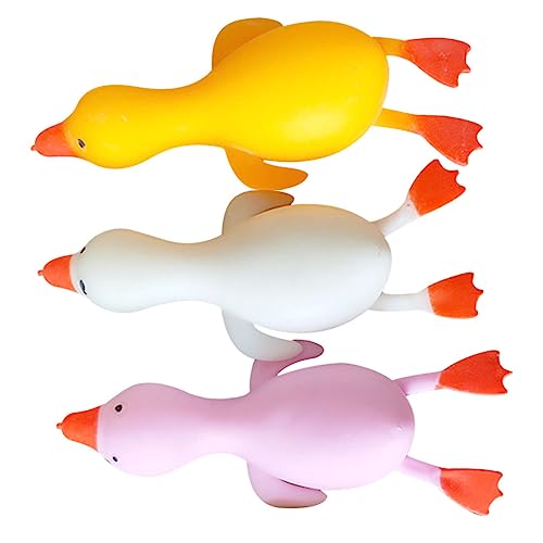 BESTonZON 3 Stück Teiliges Kleines Stressspielzeug aus TPR Langsames Zurückfedern Tierische Anti Stress Squeeze Toys in Weiß Gelb und Rosa als Mitgebsel für Kindergeburtstag und BESTonZON 3 Stück Teiliges Kleines Stressspielzeug aus TPR Langsames Zurückfedern Tierische Anti Stress Squeeze Toys in Weiß Gelb und Rosa als Mitgebsel für Kindergeburtstag und von BESTonZON