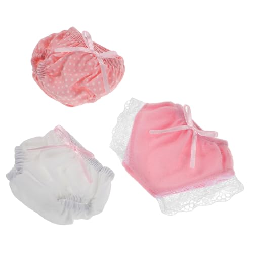 BESTonZON 3 Stück Und Kleidung Puppenunterhosen Babydoll-Windeln Neugeborene Unterwäsche Puppe Windeln Babydoll Accessoires Für Babypuppen Unterhosen Stoff BESTonZON 3 Stück Und Kleidung Puppenunterhosen Babydoll-Windeln Neugeborene Unterwäsche Puppe Windeln Babydoll Accessoires Für Babypuppen Unterhosen Stoff von BESTonZON