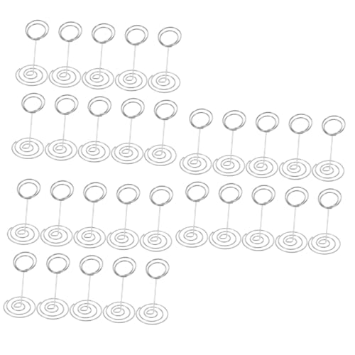 BESTonZON 30 Stück Pfauenförmige Runde Sitzklammern Tischständer Bildhalter Für Tische Fotoklammern Drahthalter Für Kordeln Hochzeit Bilderrahmen Staffelei Ständer Kartenklammer BESTonZON 30 Stück Pfauenförmige Runde Sitzklammern Tischständer Bildhalter Für Tische Fotoklammern Drahthalter Für Kordeln Hochzeit Bilderrahmen Staffelei Ständer Kartenklammer von BESTonZON