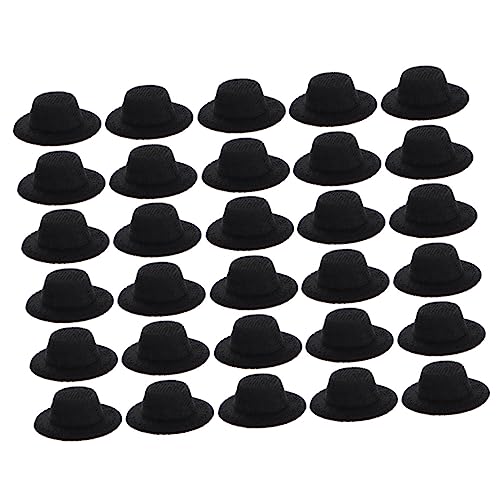 BESTonZON 30St Mini-Hut Eimerhüte Puppenkleidung Puppenhüte Mädchen Hut Mini-Hüte doll Accessories Puppenaccessoires Puppenhobby Kawaii Miniaturhüte kleine Hüte Stoff Black BESTonZON 30St Mini-Hut Eimerhüte Puppenkleidung Puppenhüte Mädchen Hut Mini-Hüte doll Accessories Puppenaccessoires Puppenhobby Kawaii Miniaturhüte kleine Hüte Stoff Black von BESTonZON