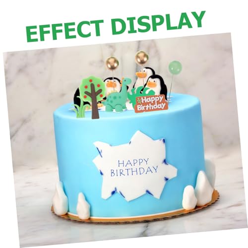 BESTonZON 33 Stück Kuchendekoration Mit Wildtieren Tier Tortenaufsätze Tier Tischdekorationen Geburtstagsparty Zubehör Dschungel Thema Kuchenaufsatz Geburtstag Cupcake Aufsatz von BESTonZON