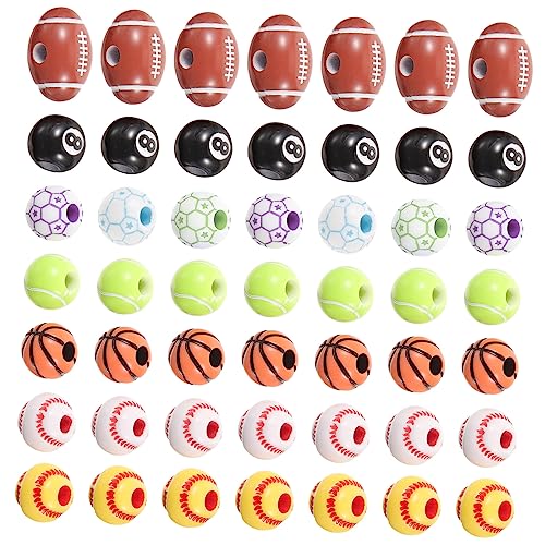 BESTonZON 350 Stück Girlande UV-Perlen Anhänger für die Schmuckherstellung Haken Gestell Armbinde kunststoffperlen Schmuckzubehör Armbandzubehör Kit zur Herstellung von Perlenschmuck Plastik von BESTonZON
