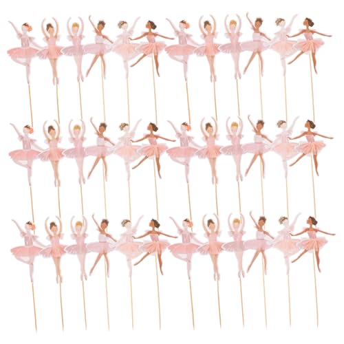 BESTonZON 36 Stück Teiliges Ballerina Cupcake Toppers Rosa Ballett-tutu Design Dekorative Tortendeko für Mädchen für Babyparty Geburtstag Hochzeit und Ballett-themenparty Einfache Anbringung BESTonZON 36 Stück Teiliges Ballerina Cupcake Toppers Rosa Ballett-tutu Design Dekorative Tortendeko für Mädchen für Babyparty Geburtstag Hochzeit und Ballett-themenparty Einfache Anbringung von BESTonZON