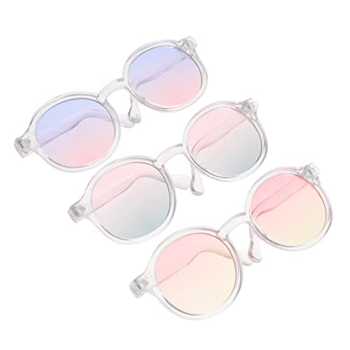 BESTonZON 3st 6 Punkte Puppenbrille Klare Gläser Schwimmpuppe Modepuppe Farbige Schnapsgläser Zum Anziehen Der Puppe Brille Für Puppe Plastik BESTonZON 3st 6 Punkte Puppenbrille Klare Gläser Schwimmpuppe Modepuppe Farbige Schnapsgläser Zum Anziehen Der Puppe Brille Für Puppe Plastik von BESTonZON