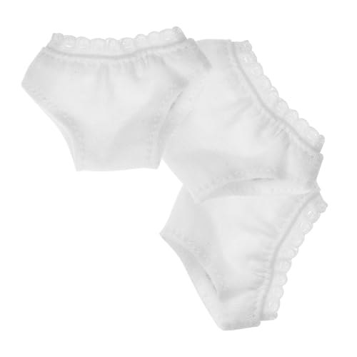 BESTonZON 3st -Shorts Kleidung Für Puppen Glitzer Mädchenpuppe Mein Leben Puppenzubehör Für Puppenkleidungszubehör Puppenunterhose Puppen Höschen Stoff Weiß BESTonZON 3st -Shorts Kleidung Für Puppen Glitzer Mädchenpuppe Mein Leben Puppenzubehör Für Puppenkleidungszubehör Puppenunterhose Puppen Höschen Stoff Weiß von BESTonZON