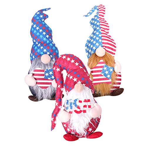BESTonZON 4 GNOME Ornamente 3 Stücke Amerikanische Flagge Decor Unabhängigkeit Tag Wohnkultur BESTonZON 4 GNOME Ornamente 3 Stücke Amerikanische Flagge Decor Unabhängigkeit Tag Wohnkultur von BESTonZON