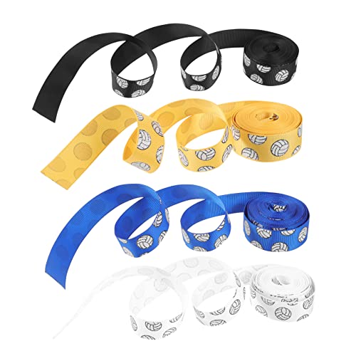 BESTonZON 4 Rollen Volleyball Satinband für DIY Haarbänder Dekoratives Bastelband Yards Rolle für und Feiertagsdekorationen BESTonZON 4 Rollen Volleyball Satinband für DIY Haarbänder Dekoratives Bastelband Yards Rolle für und Feiertagsdekorationen von BESTonZON