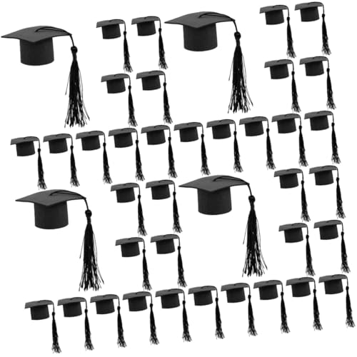 BESTonZON 4 Sätze Arzt Hut Dekoration Meister Kappen Schule Stern Abschluss Braut- Grad Kulisse Grad Cap Stirnbandeinsatz Promoviert Gold Kuchendeckel Ihr Grad Boxen Vlies Black 10 Stück * 4 BESTonZON 4 Sätze Arzt Hut Dekoration Meister Kappen Schule Stern Abschluss Braut- Grad Kulisse Grad Cap Stirnbandeinsatz Promoviert Gold Kuchendeckel Ihr Grad Boxen Vlies Black 10 Stück * 4 von BESTonZON
