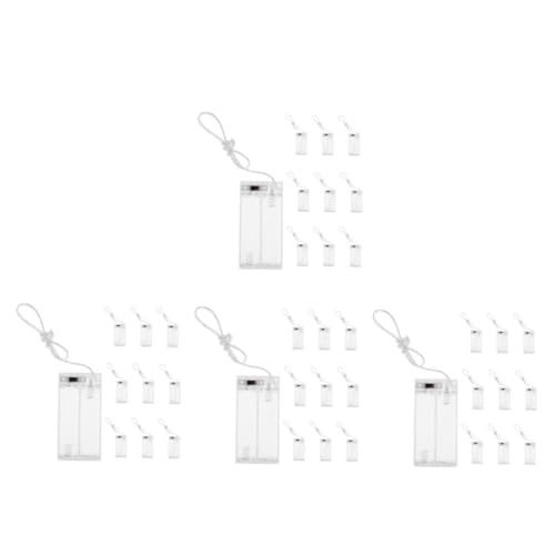 BESTonZON 4 Sätze Transparente Aa Batteriehalter Mit Schalter Für Lichterketten Praktische Batteriebox Für Einfache Installation Kompatibel Mit Verschiedenen Lichterketten 10 Stück * 4 BESTonZON 4 Sätze Transparente Aa Batteriehalter Mit Schalter Für Lichterketten Praktische Batteriebox Für Einfache Installation Kompatibel Mit Verschiedenen Lichterketten 10 Stück * 4 von BESTonZON