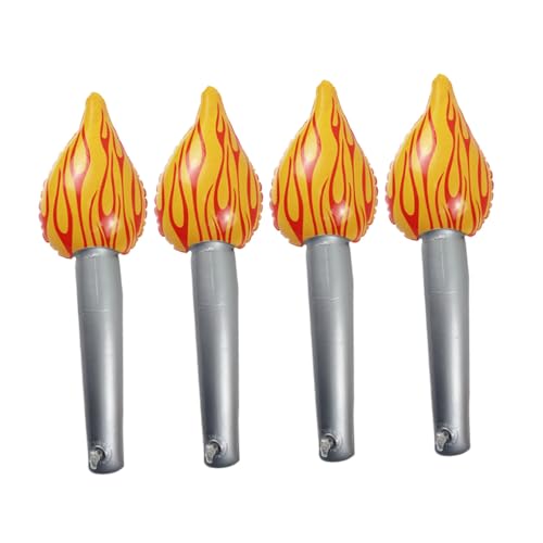 BESTonZON 4 Stück Aufblasbare Fackelspielzeuge Party Deko Leichte Fackelstäbe aus Kindersicherem Material für Bühnenauftritte Sportveranstaltungen und Cosplay BESTonZON 4 Stück Aufblasbare Fackelspielzeuge Party Deko Leichte Fackelstäbe aus Kindersicherem Material für Bühnenauftritte Sportveranstaltungen und Cosplay von BESTonZON