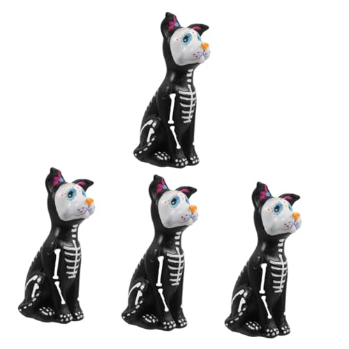 BESTonZON 4 Stück Halloween Resin Hund Figur Tischdekoration Niedliche Kleine Hundeskulptur Leichtes Harz Tier Ornament Langlebig und Einfach zu Reinigen als Halloween Party Zubehör und Foto BESTonZON 4 Stück Halloween Resin Hund Figur Tischdekoration Niedliche Kleine Hundeskulptur Leichtes Harz Tier Ornament Langlebig und Einfach zu Reinigen als Halloween Party Zubehör und Foto von BESTonZON