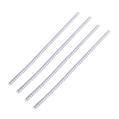 BESTonZON 4 Stück Mini Nähmaßband Teiliges Flexible Weiche Miniatur Maßbänder für DIY Puppenhaus Zubehör Präzises Bastel Lineal mit Realistischem Design für Micro Modelle und Kreative von BESTonZON