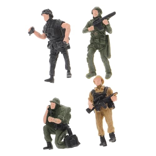 BESTonZON 4 Stück Soldatenmodell Miniatur-soldatenfiguren Tischdekorationen Aus Sand Minifigur Realistische Menschenfigur Soldatenfiguren Aus Kunststoff Sandtisch Menschen Modell Plastik BESTonZON 4 Stück Soldatenmodell Miniatur-soldatenfiguren Tischdekorationen Aus Sand Minifigur Realistische Menschenfigur Soldatenfiguren Aus Kunststoff Sandtisch Menschen Modell Plastik von BESTonZON