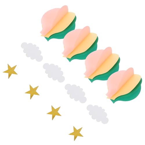 BESTonZON 4 Stück Teiliges Bunte Heißluftballon Papiergirlande Leichte Kindergarten Hängedekoration mit Wolken für Frühlingsfeste Klassenräume und Kinderzimmer Einfach Aufzuhängen Festliche BESTonZON 4 Stück Teiliges Bunte Heißluftballon Papiergirlande Leichte Kindergarten Hängedekoration mit Wolken für Frühlingsfeste Klassenräume und Kinderzimmer Einfach Aufzuhängen Festliche von BESTonZON