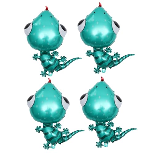 BESTonZON 4 Stück Teiliges Folienballons in Tierform Kreative Aluminiumfolien Luftballons mit Gecko Design Langlebige Partydeko für Kindergeburtstag Indoor und Outdoor Dekoration BESTonZON 4 Stück Teiliges Folienballons in Tierform Kreative Aluminiumfolien Luftballons mit Gecko Design Langlebige Partydeko für Kindergeburtstag Indoor und Outdoor Dekoration von BESTonZON