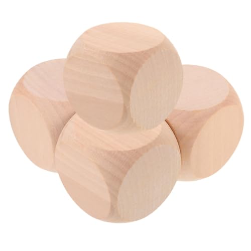 BESTonZON 4 Stück Teiliges Unbemalte Holzklötze Quadratische Robuste Holzwürfel für DIY Bastelprojekte Blanko Würfel zum Bemalen Vielseitig für Spiele und Dekoration BESTonZON 4 Stück Teiliges Unbemalte Holzklötze Quadratische Robuste Holzwürfel für DIY Bastelprojekte Blanko Würfel zum Bemalen Vielseitig für Spiele und Dekoration von BESTonZON
