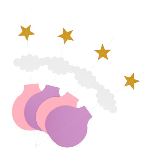 BESTonZON 4 Stück Weihnachtsfeierdekorationen Hängende Laternen Im Klassenzimmer Heißluftballonspielzeug Aufblasbare Hochzeitsdekoration Wolkendekorationen Farbig Gummiertes Papier BESTonZON 4 Stück Weihnachtsfeierdekorationen Hängende Laternen Im Klassenzimmer Heißluftballonspielzeug Aufblasbare Hochzeitsdekoration Wolkendekorationen Farbig Gummiertes Papier von BESTonZON