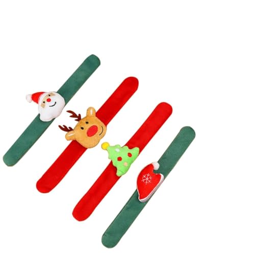 BESTonZON 4stücke Weihnachtsarmband Für Cartoon-handschmuck Mit Baum Und Hut Slap Armbänder Für Festliche Anlässe Und BESTonZON 4stücke Weihnachtsarmband Für Cartoon-handschmuck Mit Baum Und Hut Slap Armbänder Für Festliche Anlässe Und von BESTonZON
