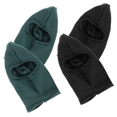 BESTonZON 4 Stücke Dollhouse Accessoires Mini Puppenkopf Zubehör Soldaten Zubehör Aktionsfigur Zubehör Puppe verkleiden Sich Kleidung Puppenkleidung und Accessoires Polyester von BESTonZON