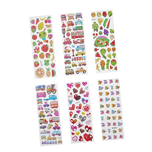 BESTonZON 40 Blätter DIY Handwerk Aufkleber bastelset basteln für Geschenkeidee Kinderhandwerk Cartoon-Aufkleber Auto Sticker Cartoon- -Aufkleber 3D-Aufkleber für BESTonZON 40 Blätter DIY Handwerk Aufkleber bastelset basteln für Geschenkeidee Kinderhandwerk Cartoon-Aufkleber Auto Sticker Cartoon- -Aufkleber 3D-Aufkleber für von BESTonZON